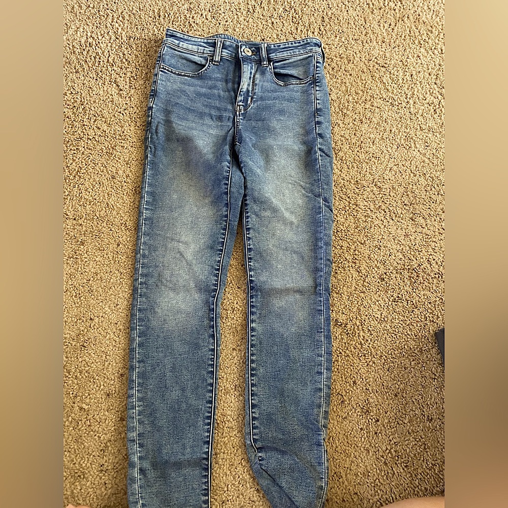 American Eagle Acid Wash High Rise Jeans